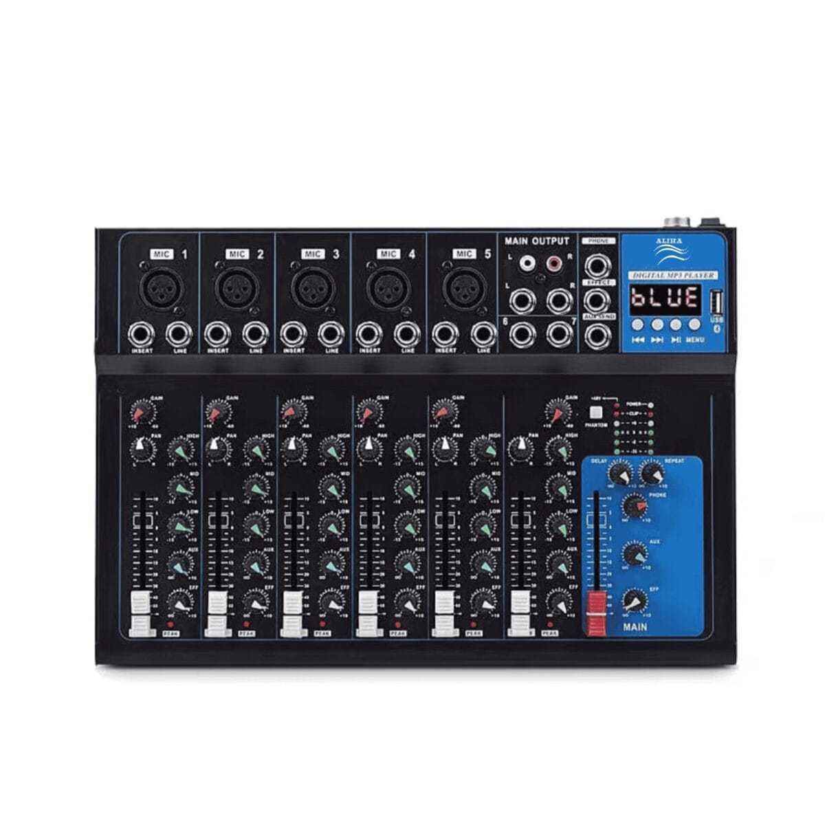 F7 Professional Audio Mixer Console