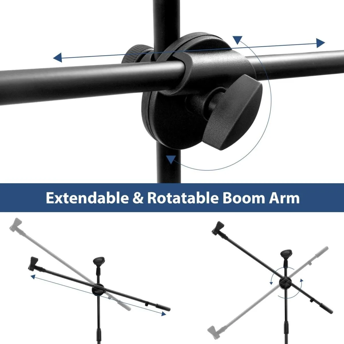 ALIHA DOUBLE-HEAD MICROPHONE FLOOR STAND