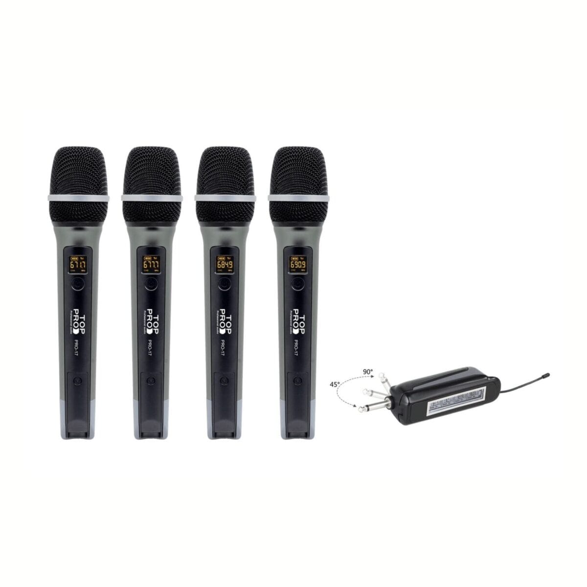 PRO-17 4×1 HAND WIRELESS MICROPHONE