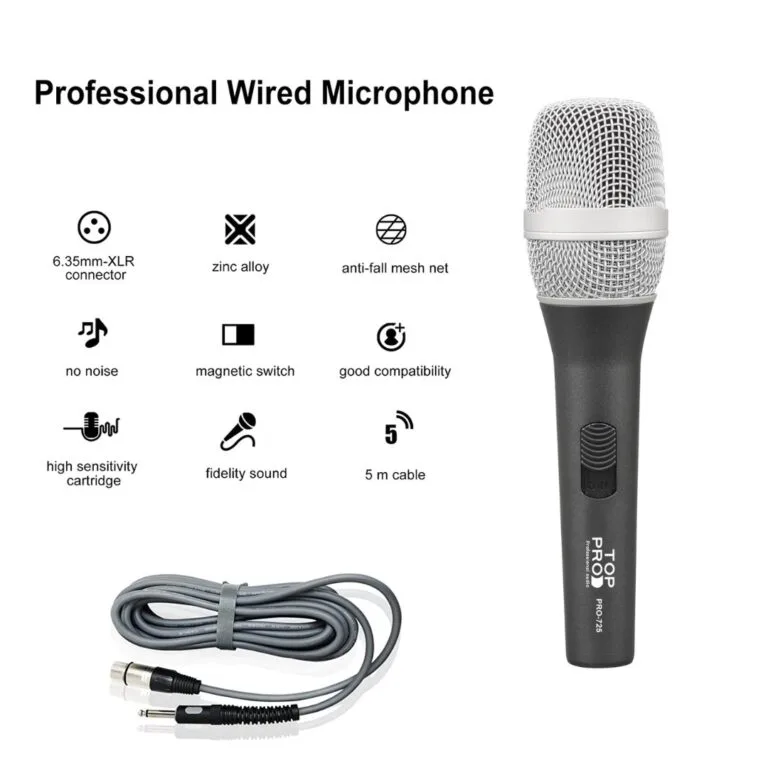 TOP PRO DYNAMIC HAND MICROPHONE PRO-725