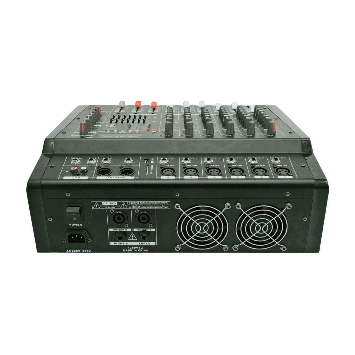 TOP PRO MS-602USB AUDIO POWER MIXER 6 CHANNEL