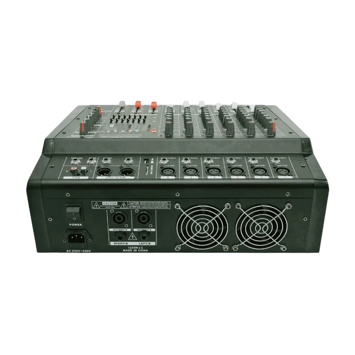 TOP PRO MS-602USB AUDIO POWER MIXER 6 CHANNEL