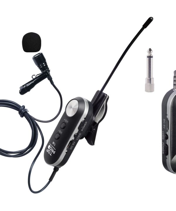 TOP PRO T-3II RECHARGEABLE WIRELESS MICROPHONE