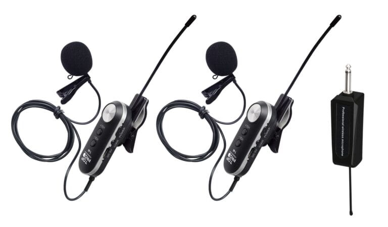 TOP PRO T-4II DUAL WIRELESS LAPEL MICROPHONE