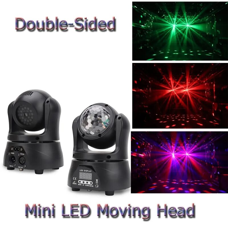 TOP PRO DOUBLE FACE MINI PARTY DJ MOVING LIGHT