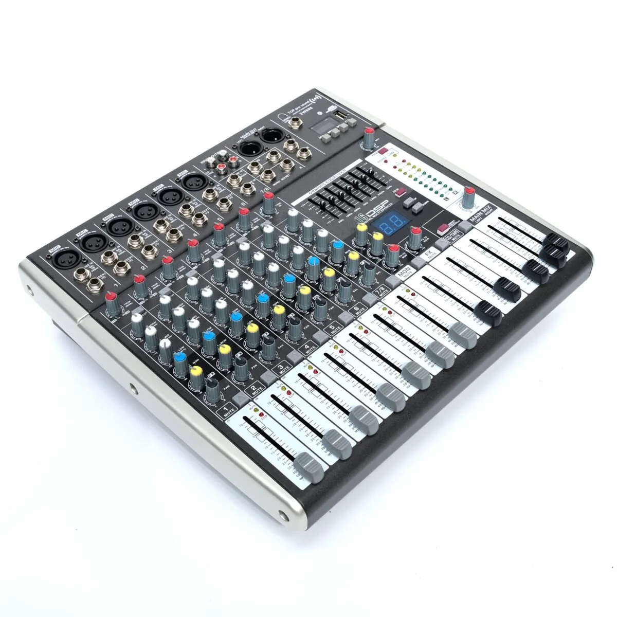 TOP PRO EW808 DSP ECHO MIXER CONSOLE 8 CHANNEL