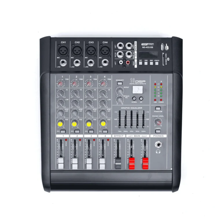 TOP PRO MS-402USB DJ POWER MIXER 4 CHANNEL