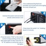 Professional 2500W Fog Smoke Machine 9 LED