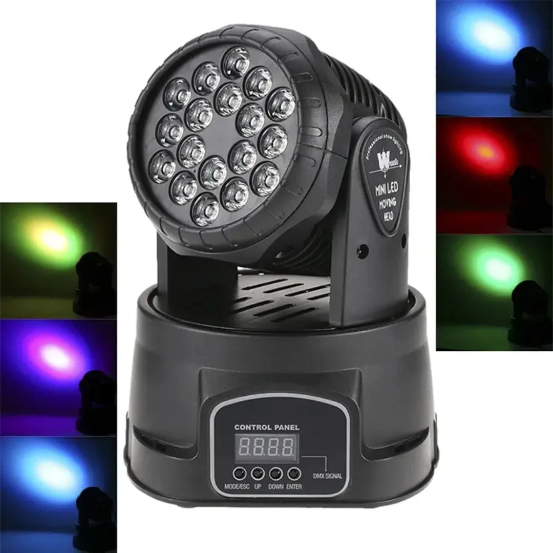 TOP PRO 18 LED RGBW Mini Moving Head Light