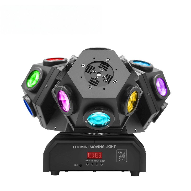 LED 3 Heads Moving Head laser Stage Light