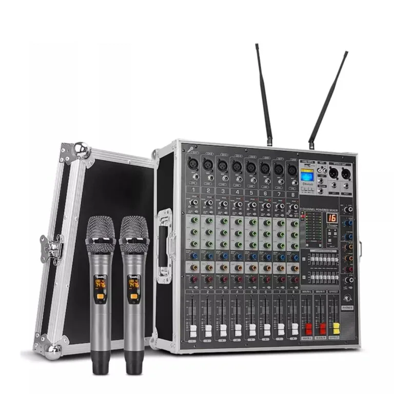 Professional 8 Channel Audio Power Mixer