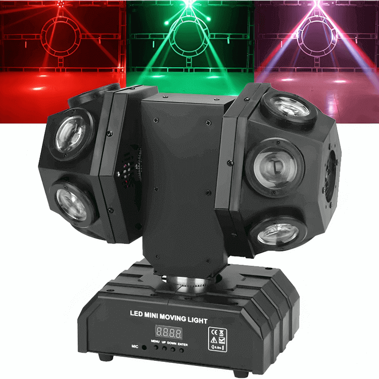 TOP PRO 12LED Double Moving Head Light With Laser
