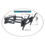 Skill Tech Full Motion TV Wall Mount Bracket SH-60P