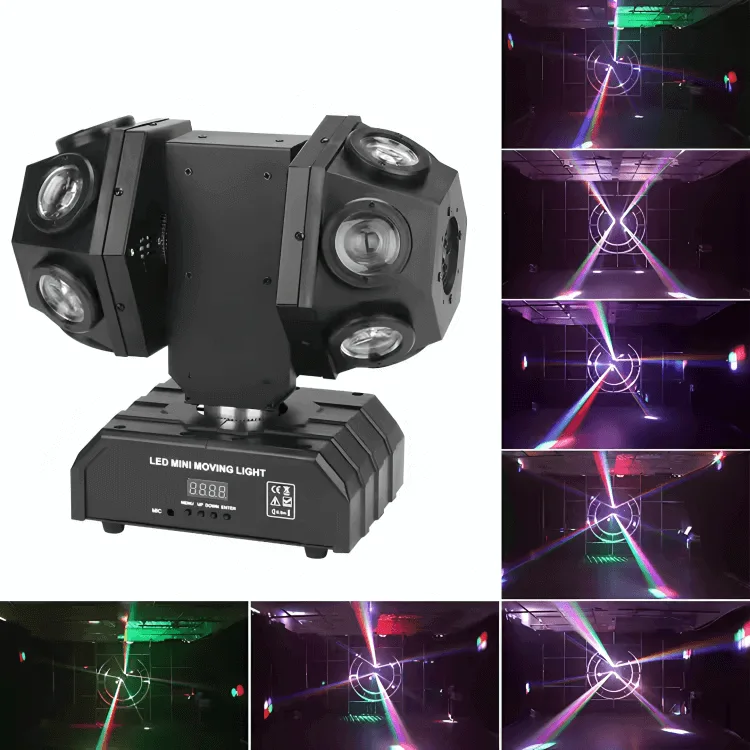 TOP PRO 12LED Double Moving Head Light With Laser