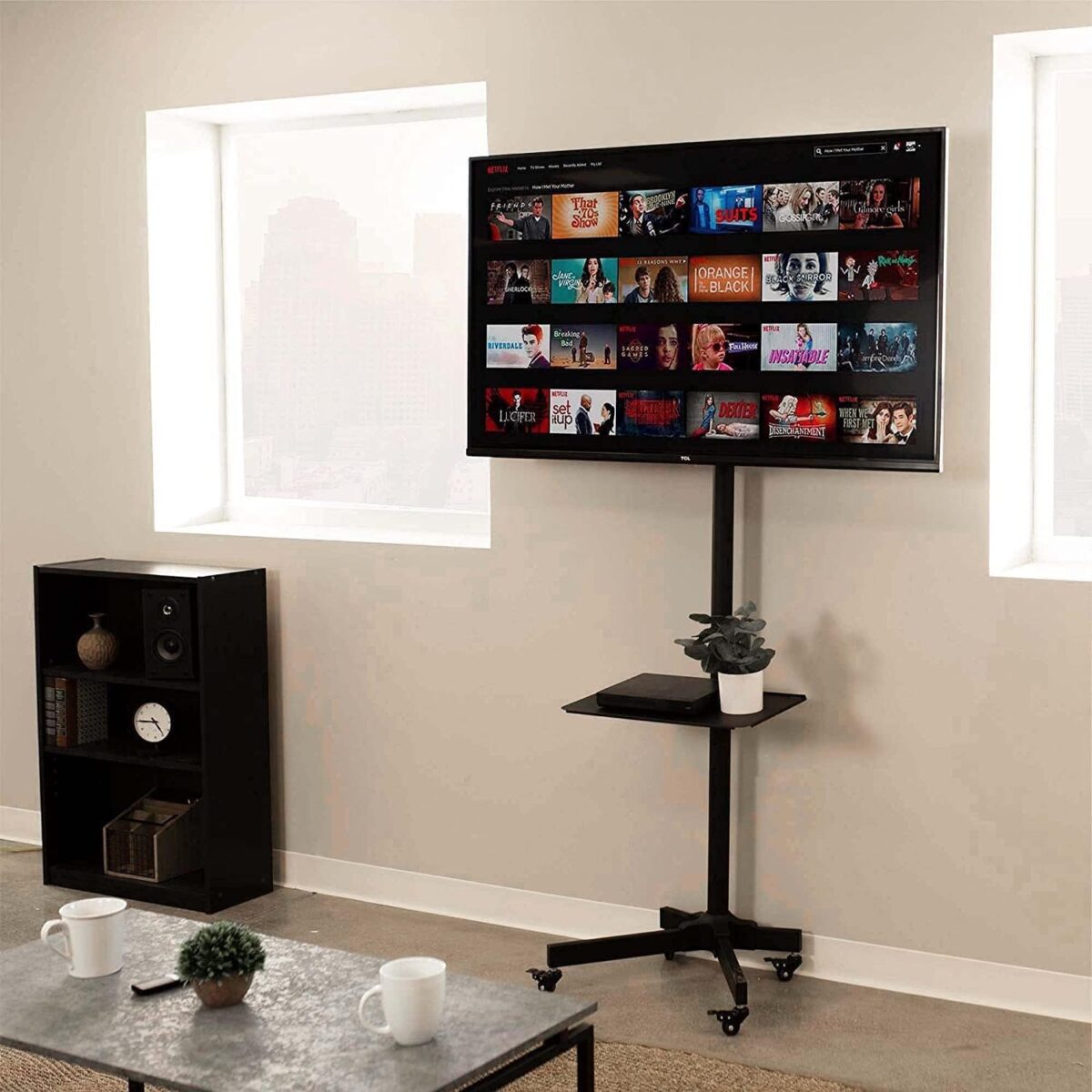 TOP PRO HEIGHT ADJUSTABLE TV STAND 1500