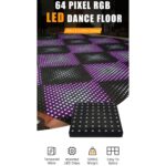 LED Dance Floor 64 Pixels For Wedding Party Disco