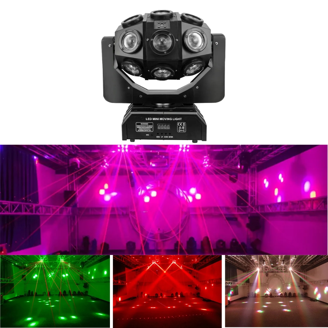 TOP PRO 18 LED Moving Head Light With Laser