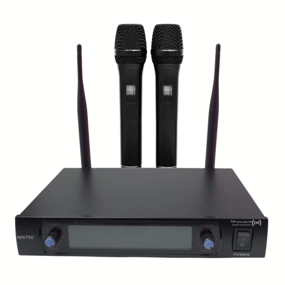 TOP PRO MS-750 DUAL UHF Professional Wireless Microphone