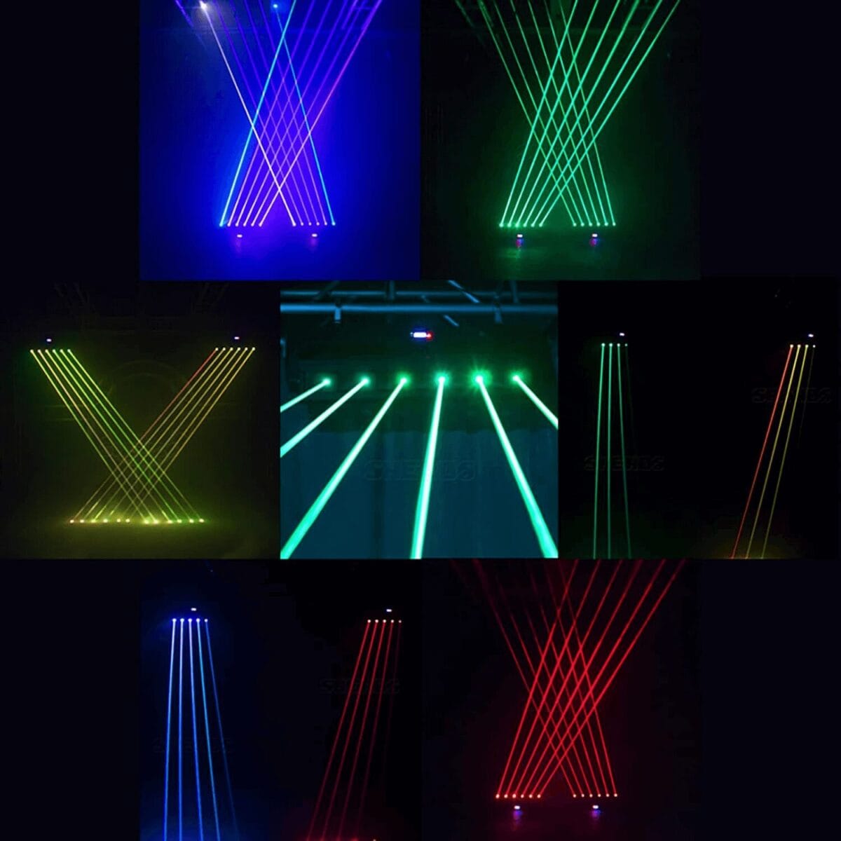 TOP PRO Six Eyes RGB Laser Light