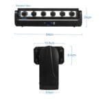 TOP PRO Six Eyes RGB Laser Light