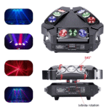 Three Side Spider 9 LED Moving Headlight