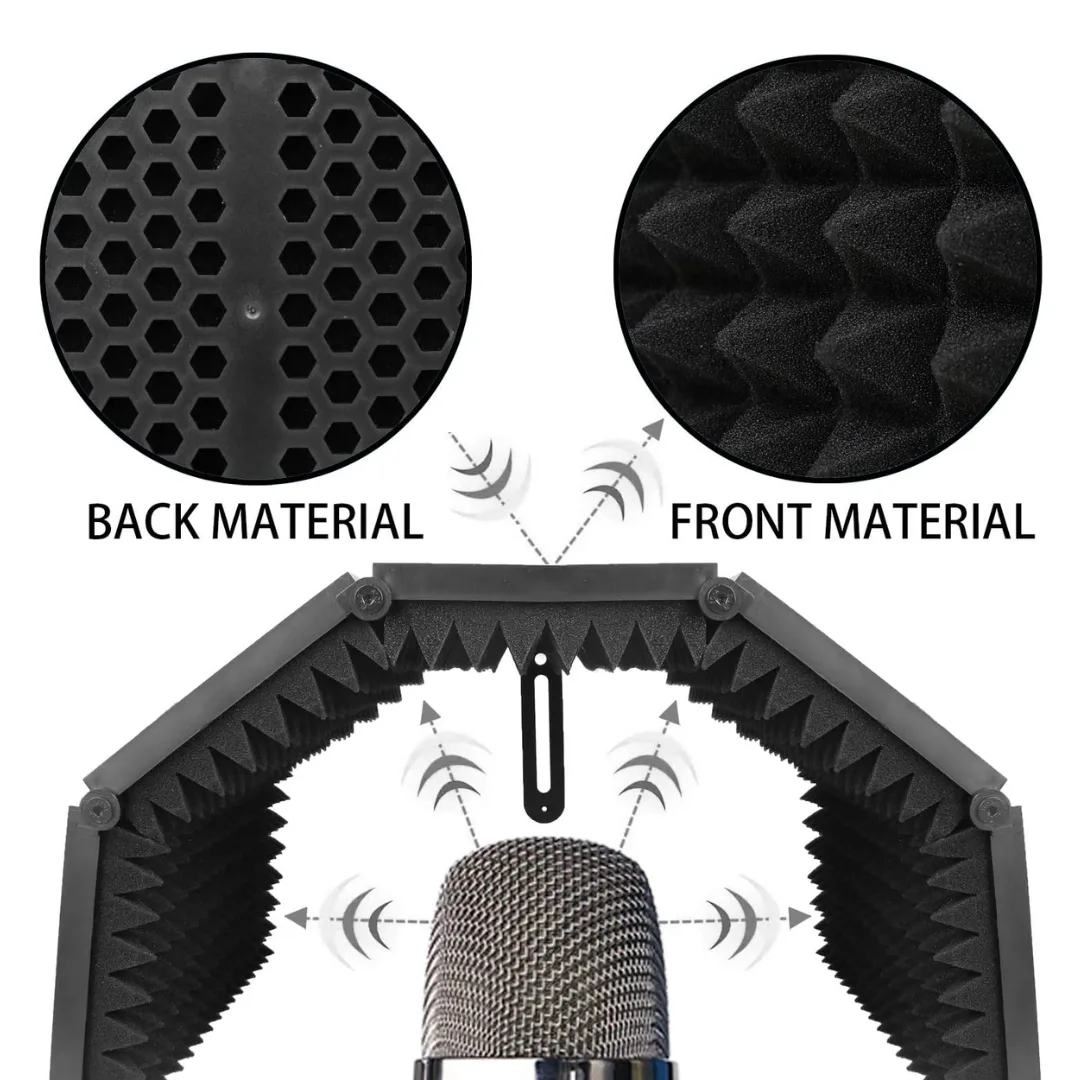 TOP PRO Mic Isolation Shield Studio Recording