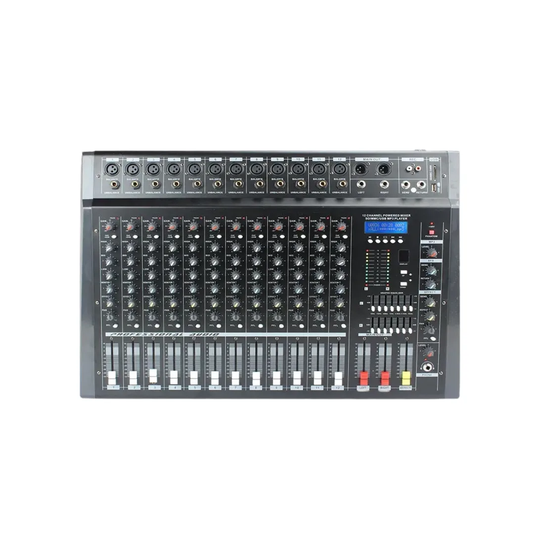 ALIHA MS-1208USB POWER AUDIO MIXER 12 CHANNEL