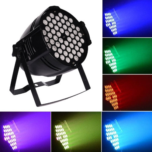 RGB Colorful 54 LED Par Light With POWERCON