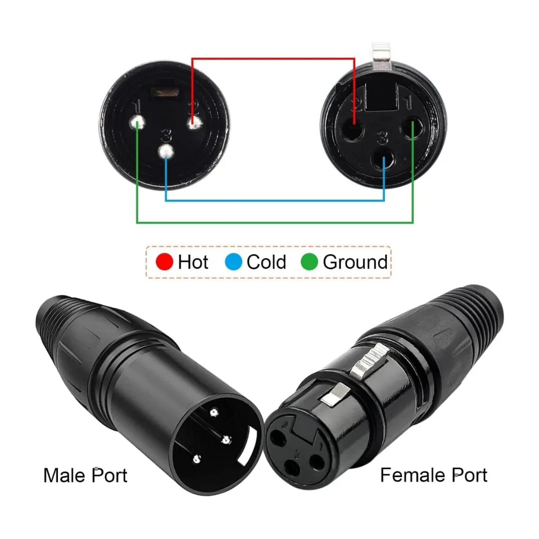 TOP PRO 3 Pins Low Noise XLR Connector