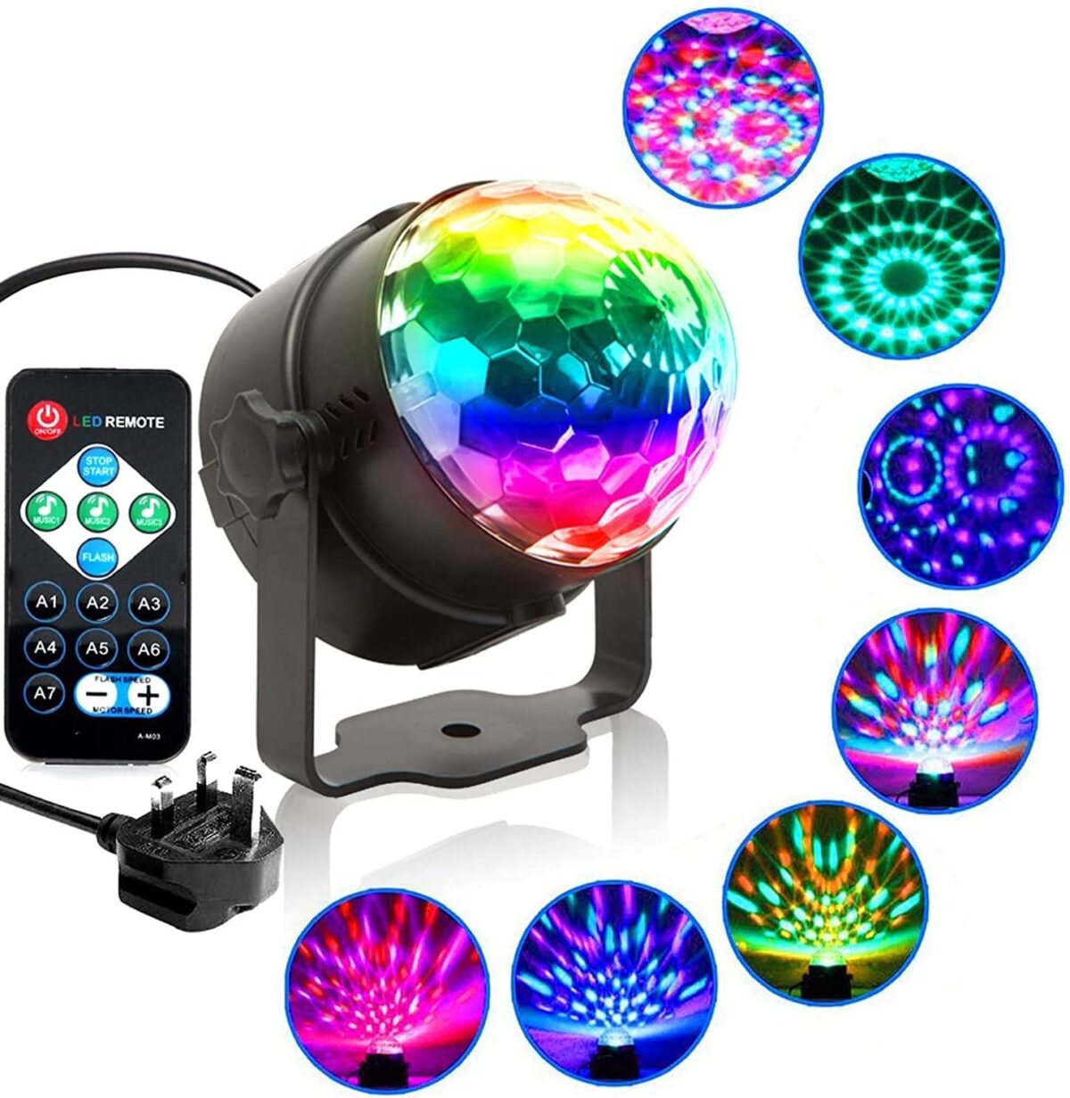 TOP PRO Mini RGB LED Magic Disco Ball Light