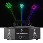 TOP PRO Pattern Flash RGB Animation Laser Light 9 Lens