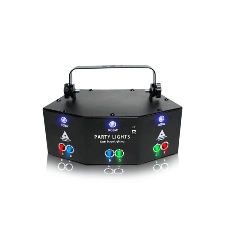TOP PRO Pattern Flash RGB Animation Laser Light 9 Lens