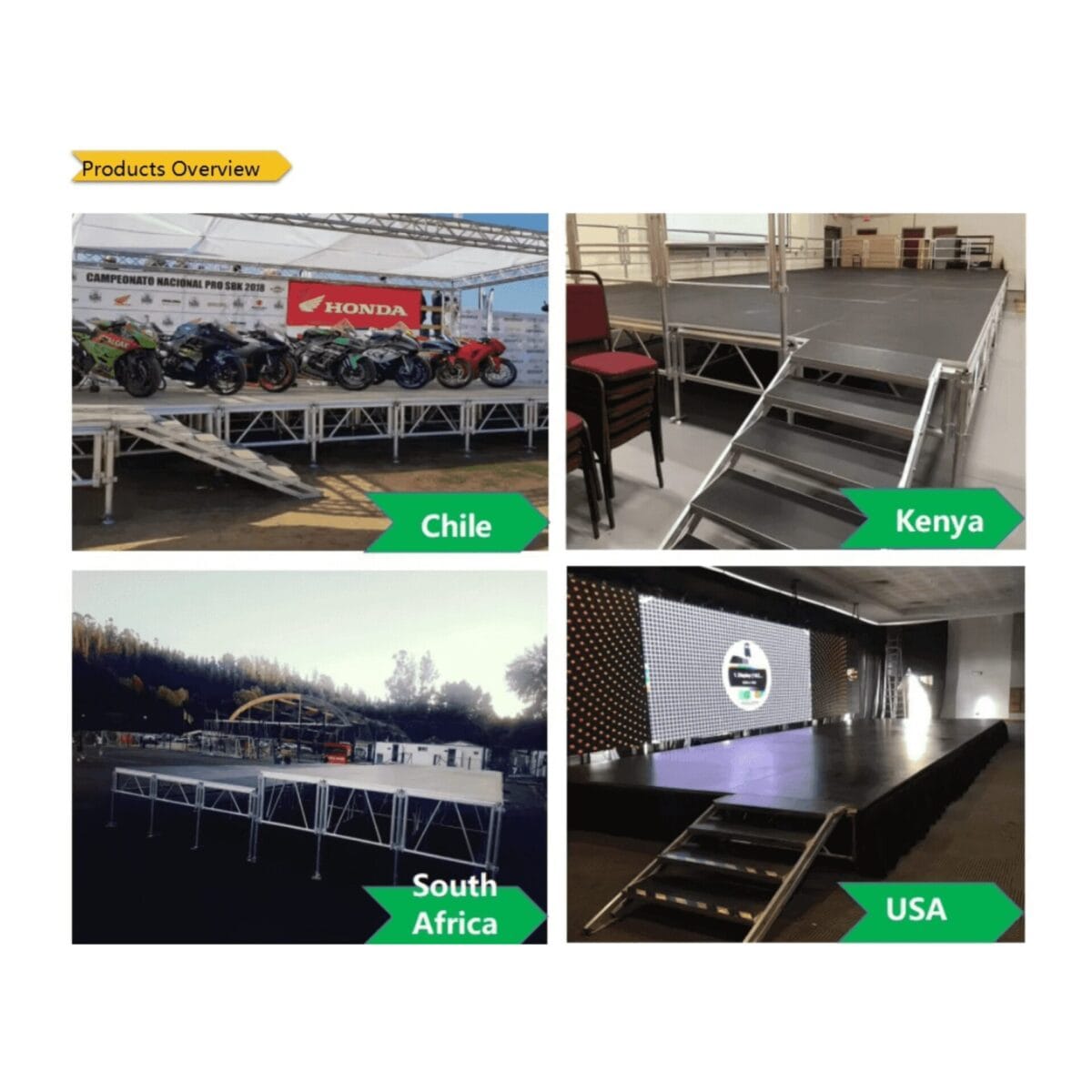 TOP PRO Portable Aluminum Stage For Concert 122CM - Image 5