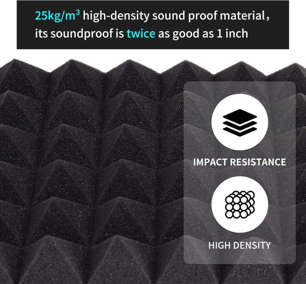 Pyramid Soundproof Acoustic Foam Panel