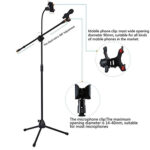 TOP PRO Mic Stand with Mobile Holder