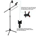 TOP PRO Mic Stand with Mobile Holder