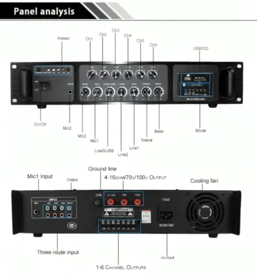 ALIHA PA-5250USBD Audio System Power Amplifier