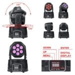 7 LED Moving Head Stage Light