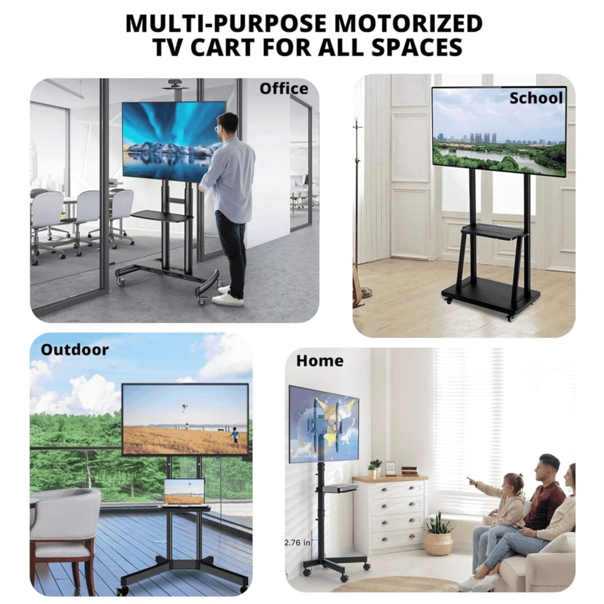 1700 Rotating Floor TV Stand