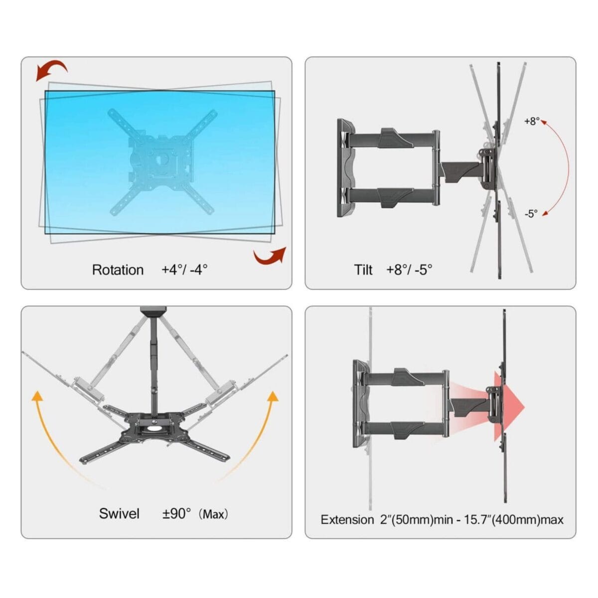 P4 Wall Mount TV Stand