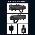 TOP PRO 1500W Handheld LED Fog Machine Air Gun