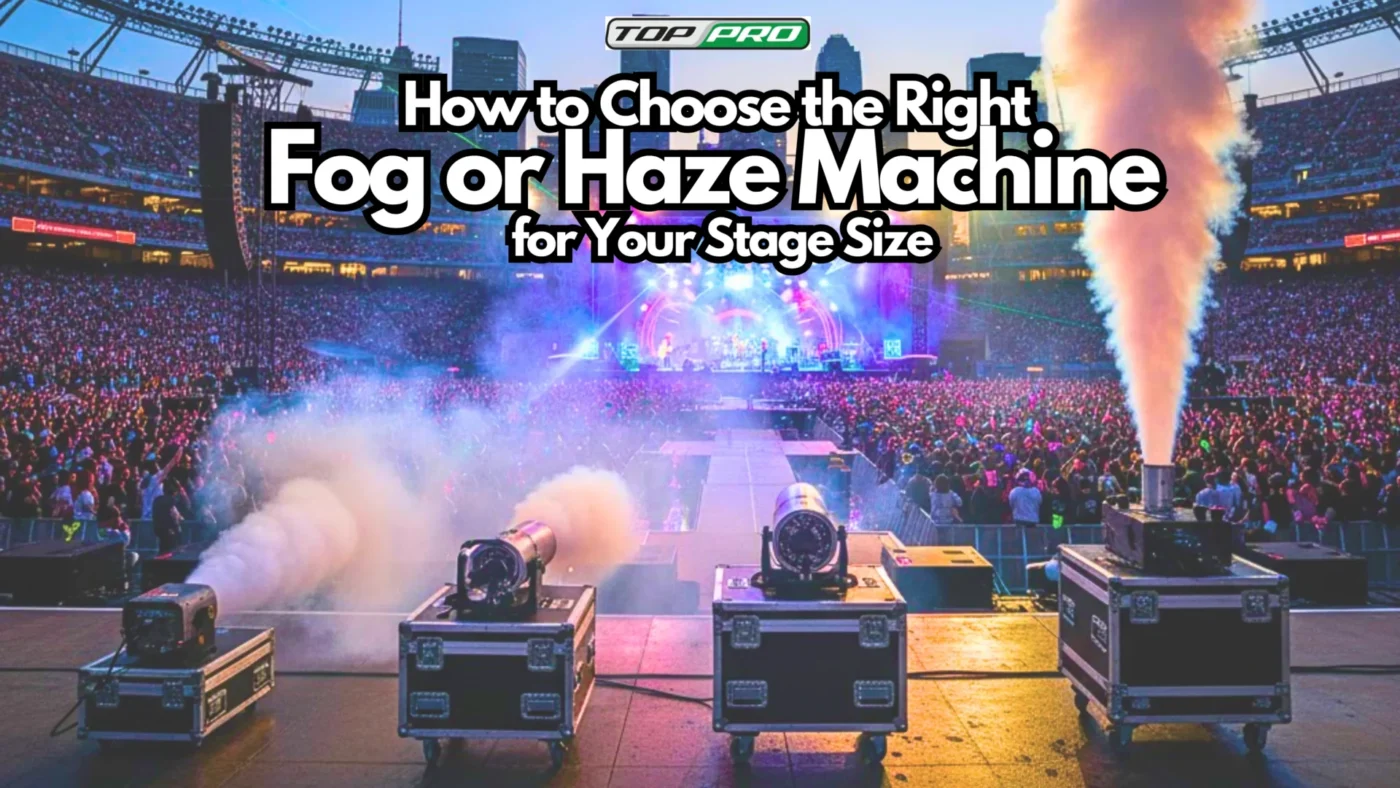 How to Choose the Right Fog or Haze Machine for Your Stage Size
