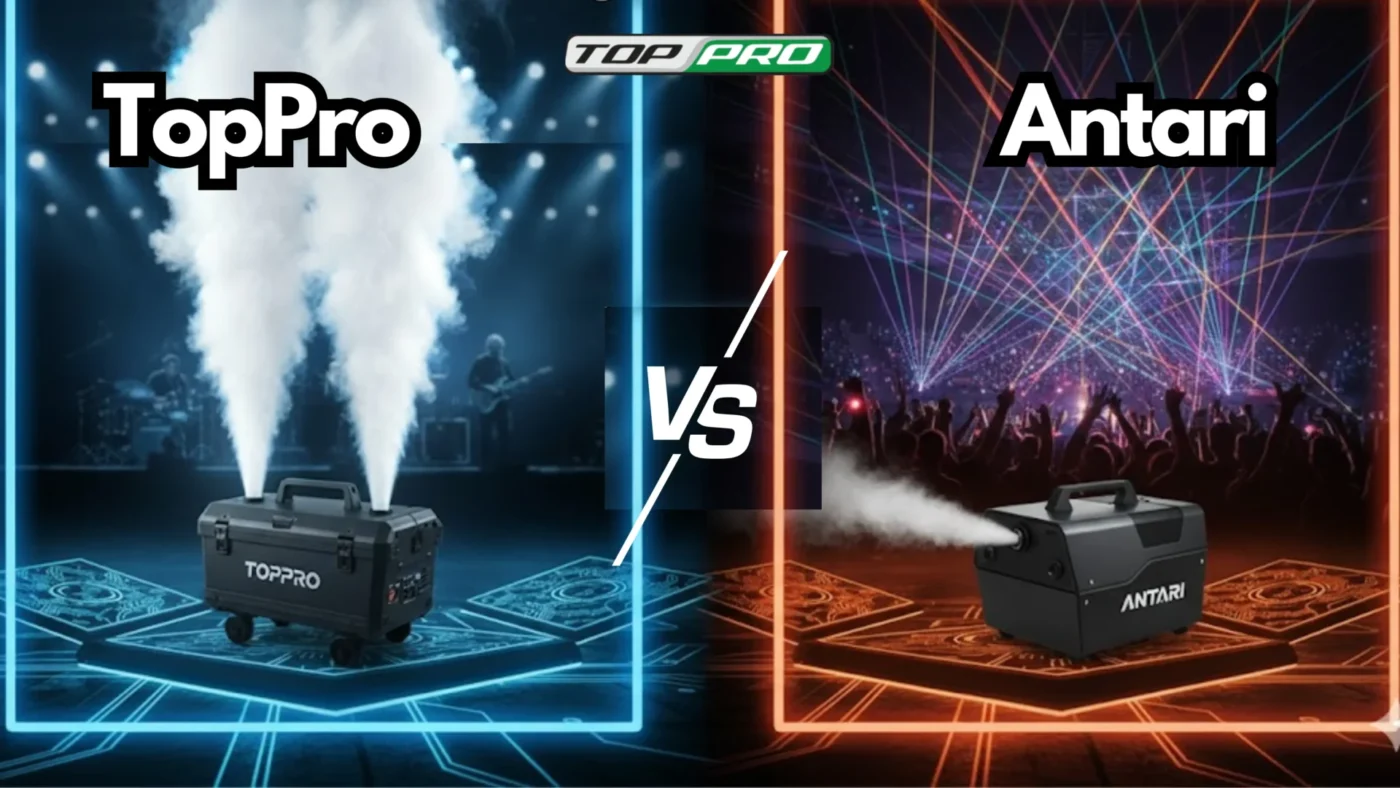 TopPro vs Antari: Which Fog Machine Brand Delivers More for Stage Effects?